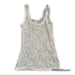 Ransom White Floral Tank (M)